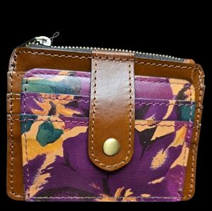 NWT Patricia Nash Purple and Brown Women's Wallet